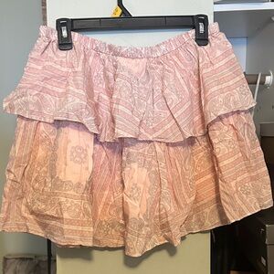 Universal Thread Pink Paisley Mini Skirt